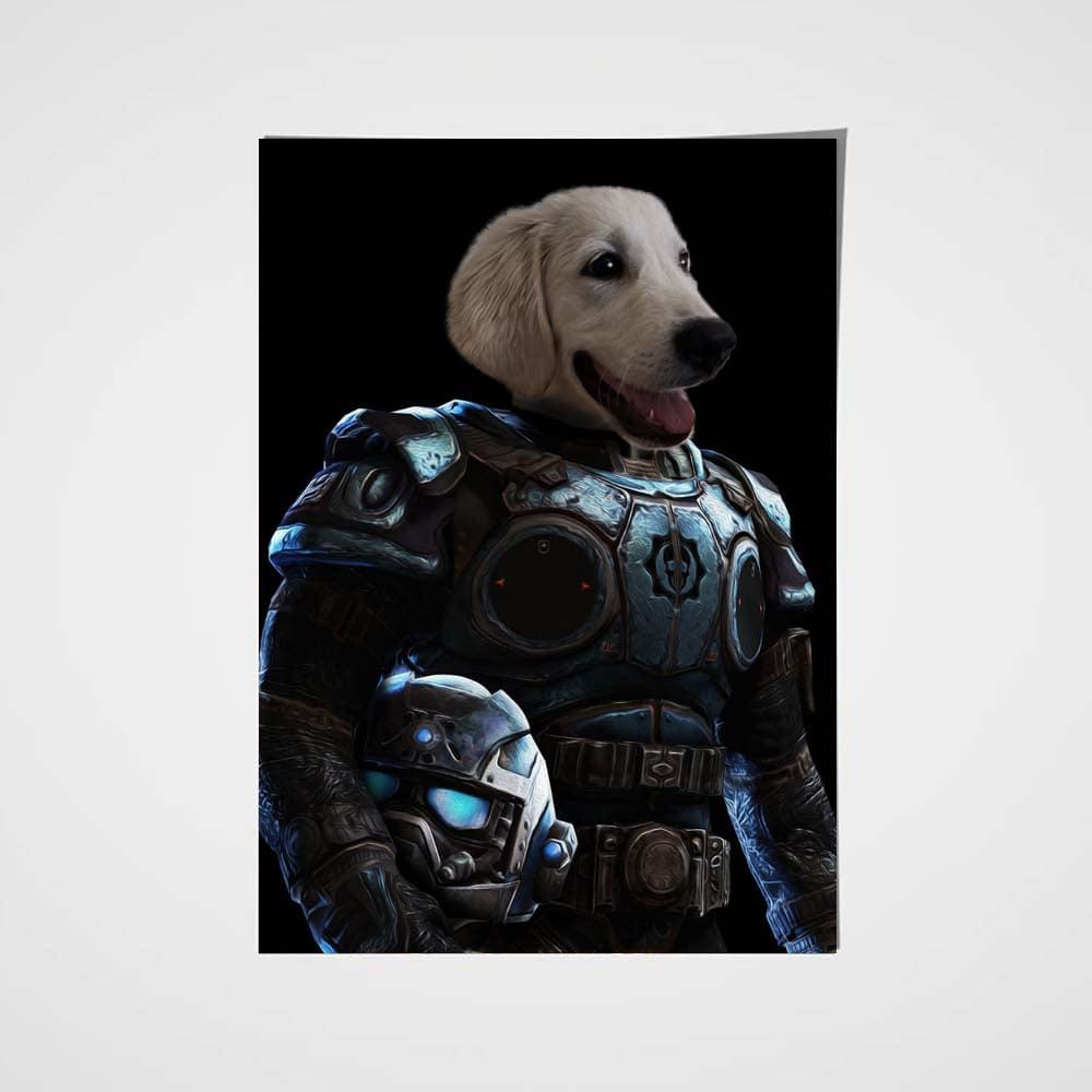 Armed Paw Custom Pet Portrait