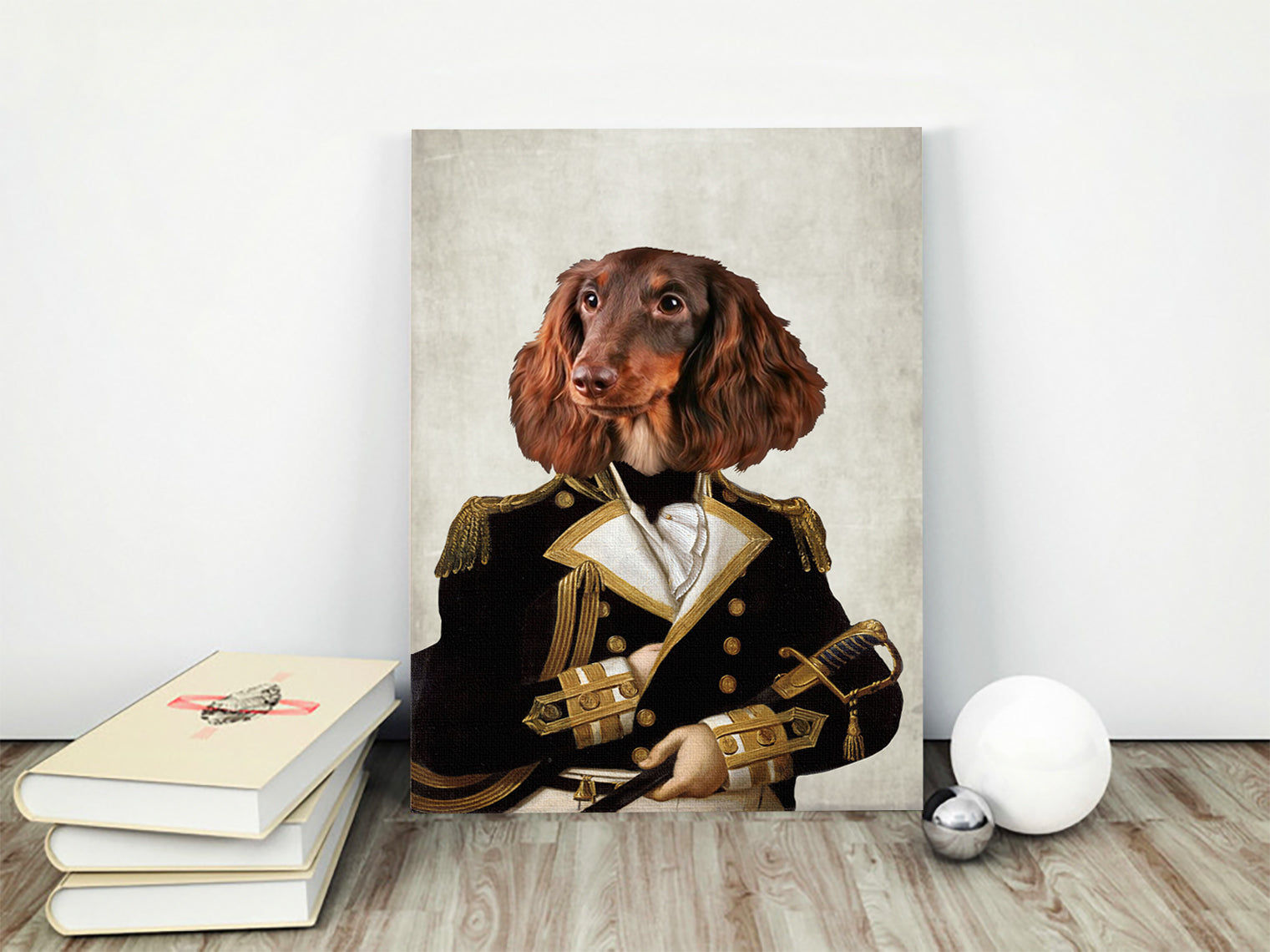 Chef d'escadron Custom Pet Portrait - Noble Pawtrait