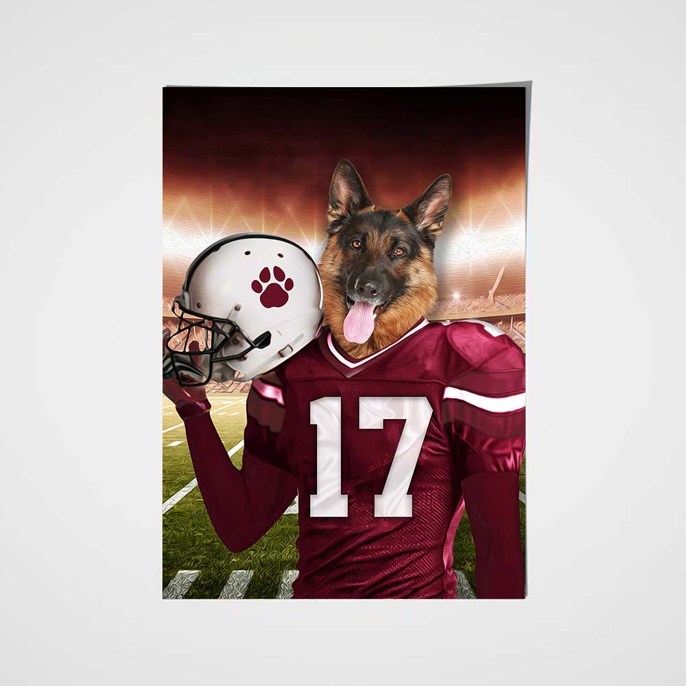 The Arizona Fan Custom Pet Portrait - Noble Pawtrait