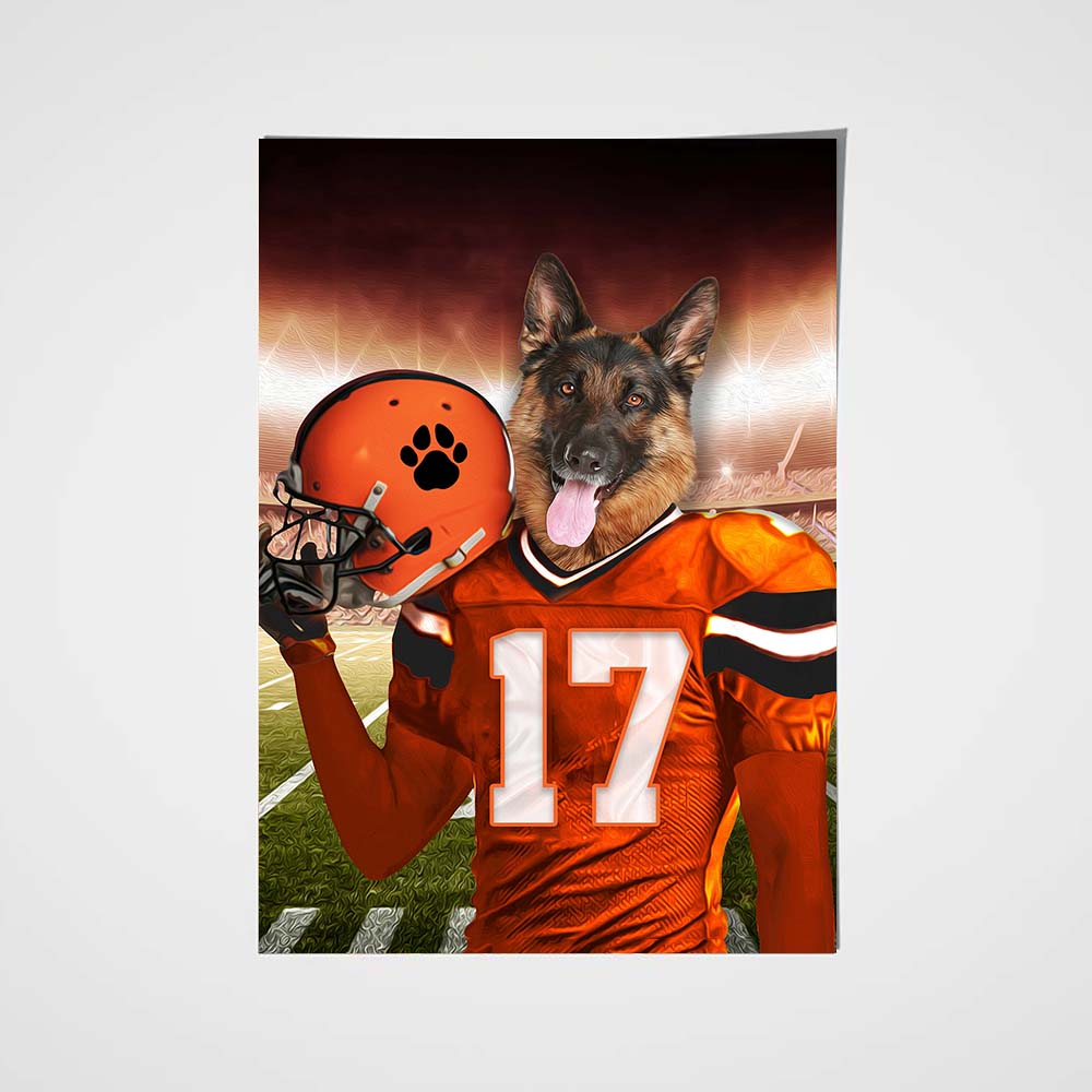 The Cincinnati Fan Custom Pet Portrait - Noble Pawtrait