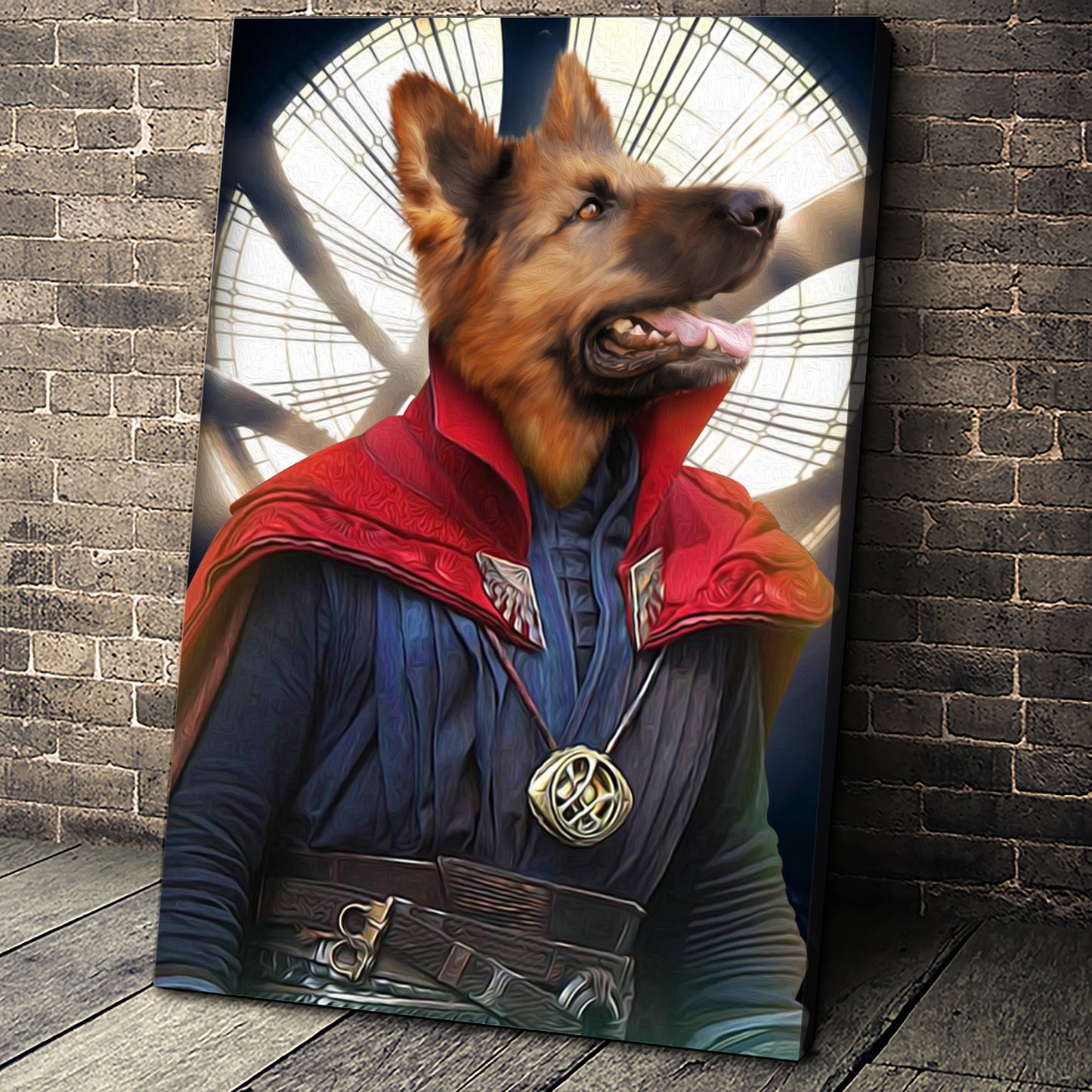 The Doctor Paw Custom Pet Portrait Canvas - Noble Pawtrait