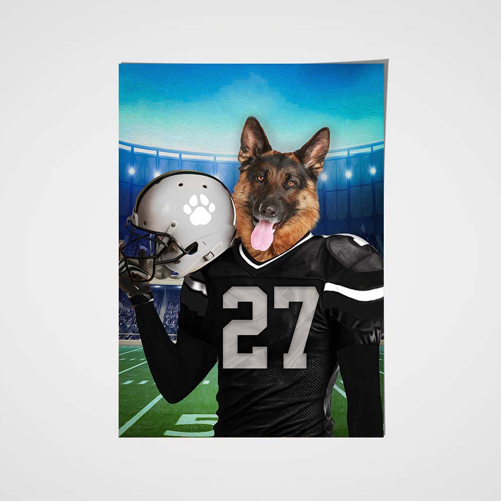 Las Vegas Fan Custom Pet Portrait - Noble Pawtrait