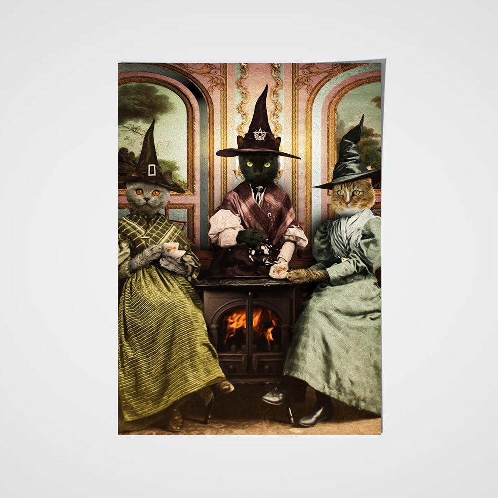 The Witches Custom Pet Portrait - Noble Pawtrait