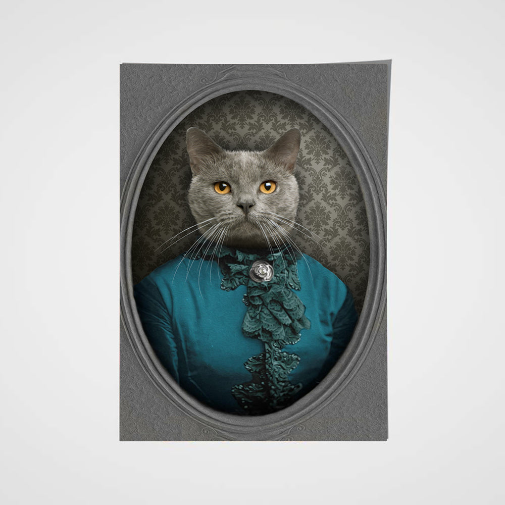 The Vintage Lady Custom Pet Portrait - Noble Pawtrait