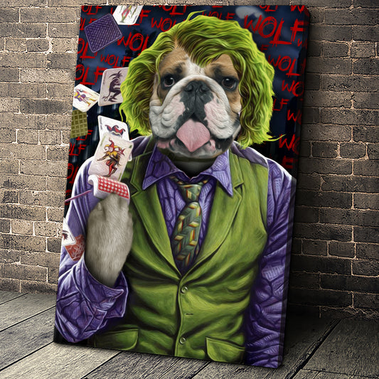 The Joke Paw Custom Pet Portrait Canvas - Noble Pawtrait