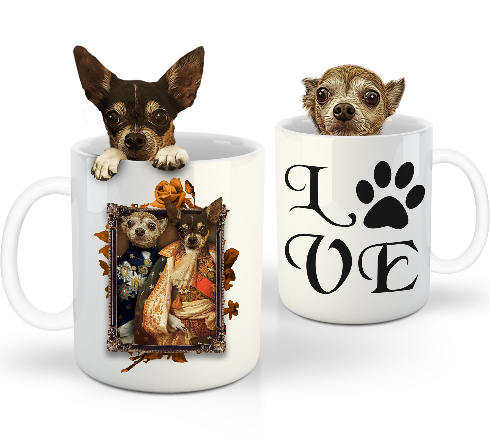 The Duo Custom Pet Mug - Noble Pawtrait