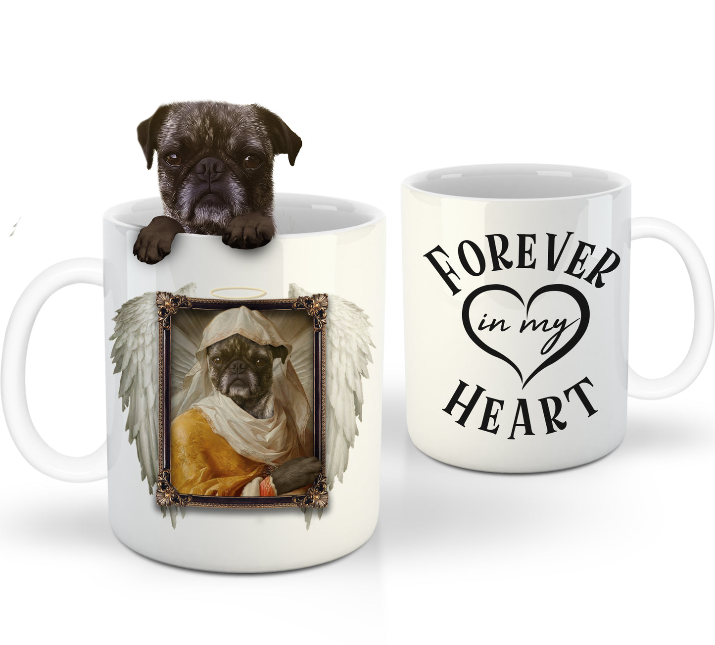 The Angel Custom Pet Mug - Noble Pawtrait