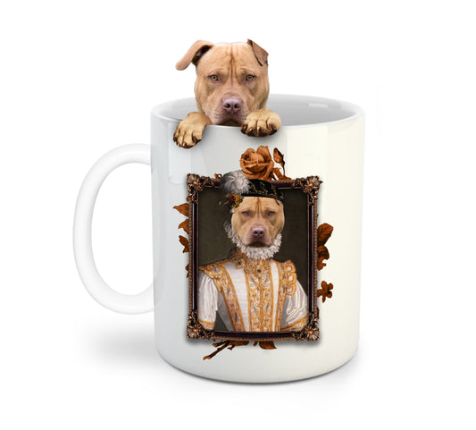 The Princess Custom Pet Mug - Noble Pawtrait