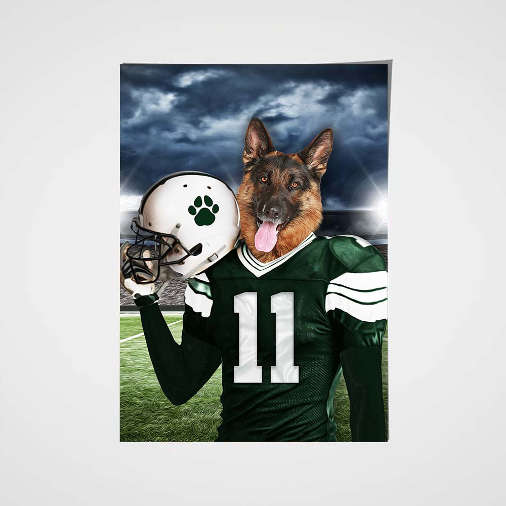 New York Fan Custom Poster Pet Portrait - Noble Pawtrait