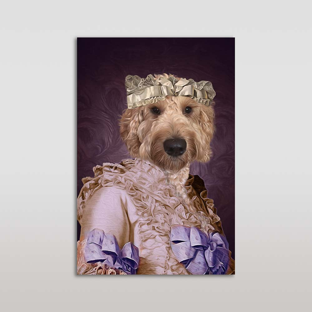 The Pink Lady Custom Pet Portrait - Noble Pawtrait