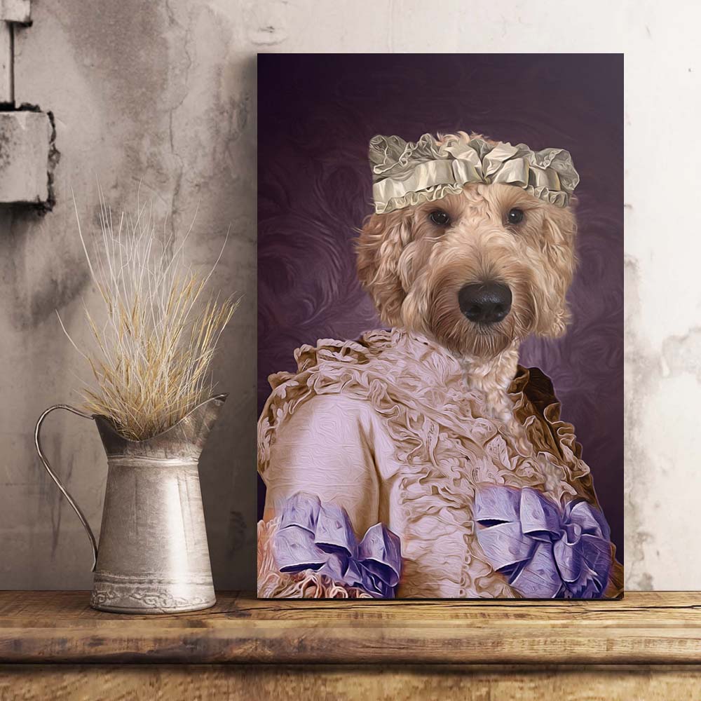 The Pink Lady Custom Pet Portrait - Noble Pawtrait