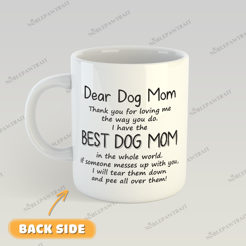 Peony Wreath Watercolor Custom Pet Mug - Noble Pawtrait