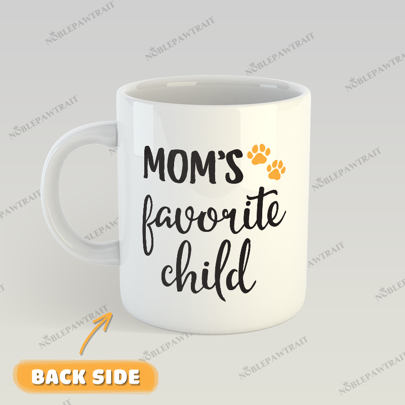 Peony Wreath Watercolor Custom Pet Mug - Noble Pawtrait