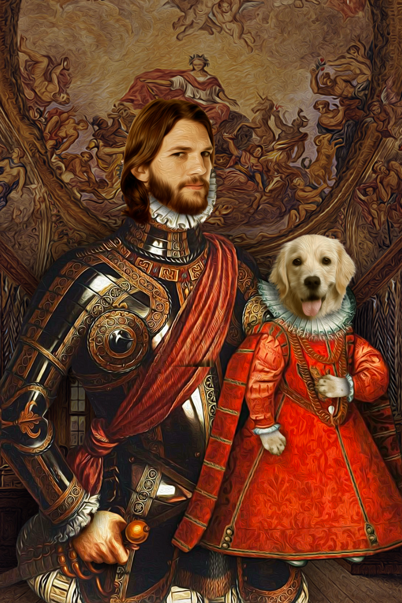 The Partner For Life Pet Portrait Canvas - Noble Pawtrait