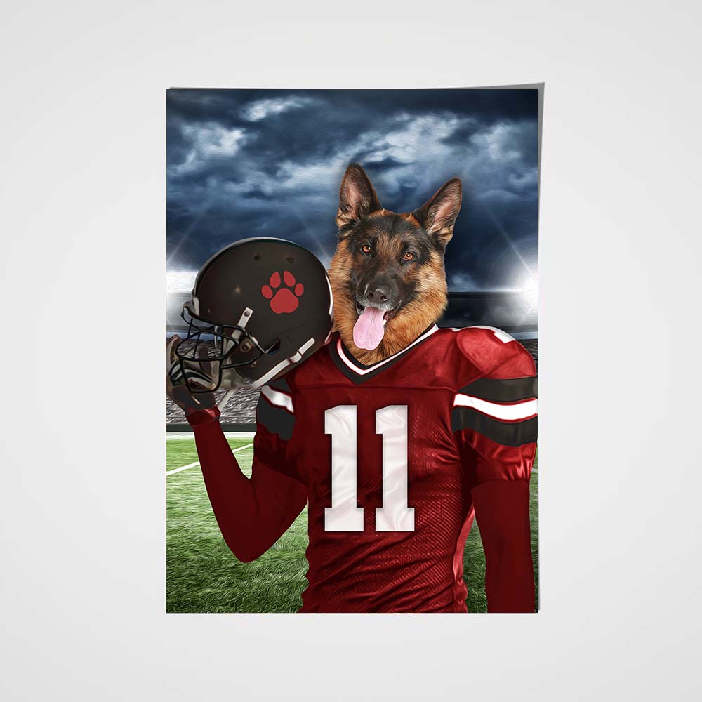 Tampa Bay Fan Custom Pet Portrait - Noble Pawtrait