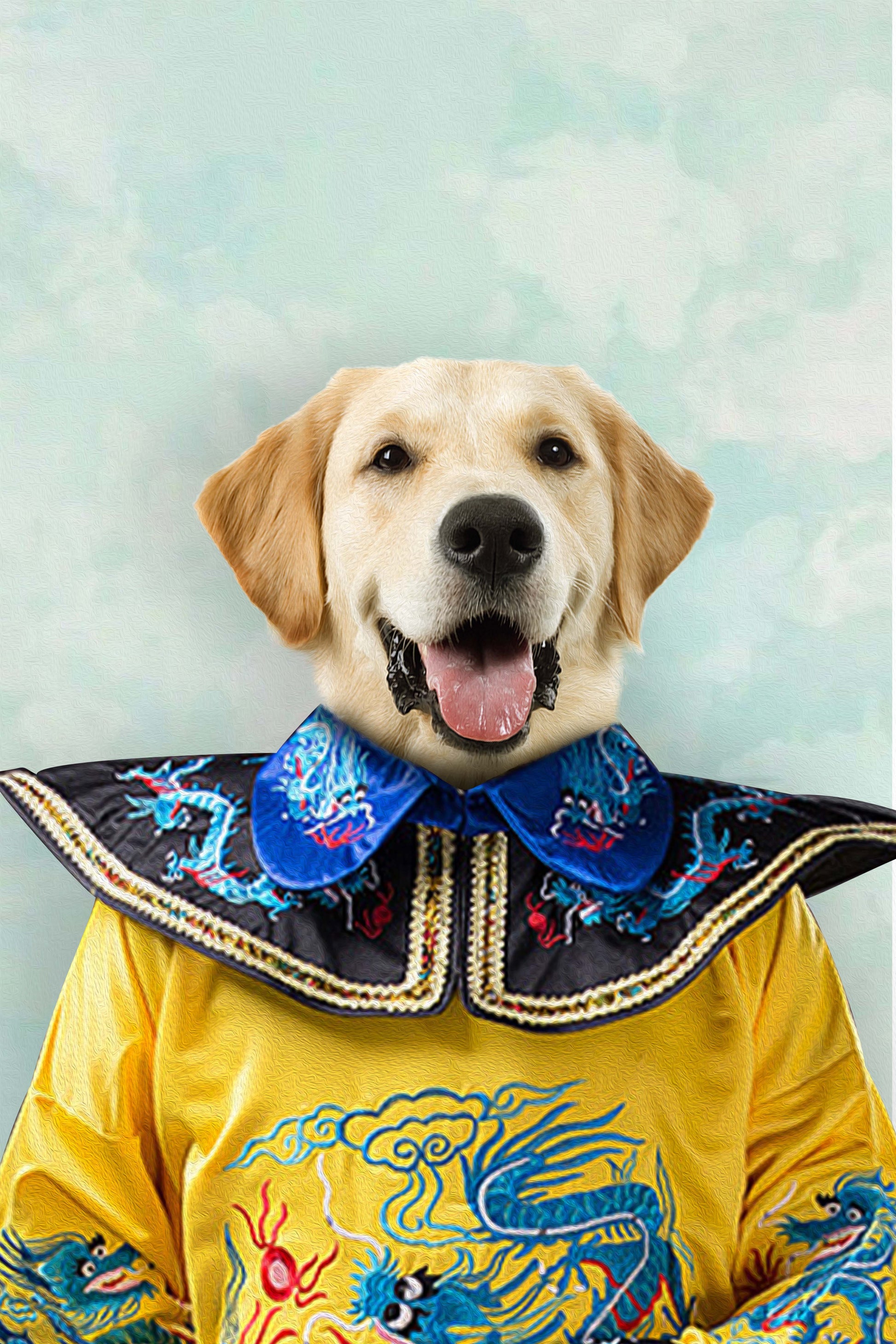 The Asian King Custom Pet Portrait - Noble Pawtrait