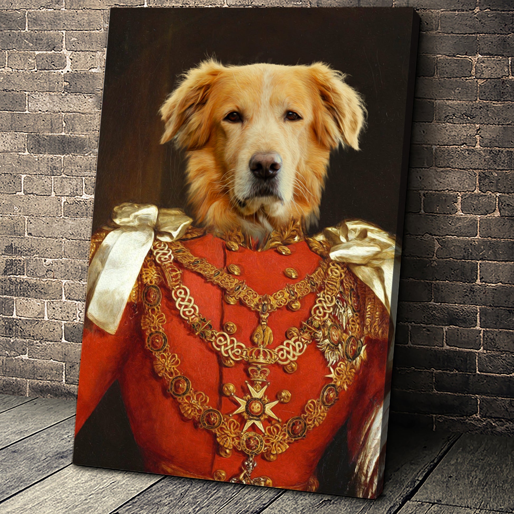The Commando Custom Pet Portrait - Noble Pawtrait