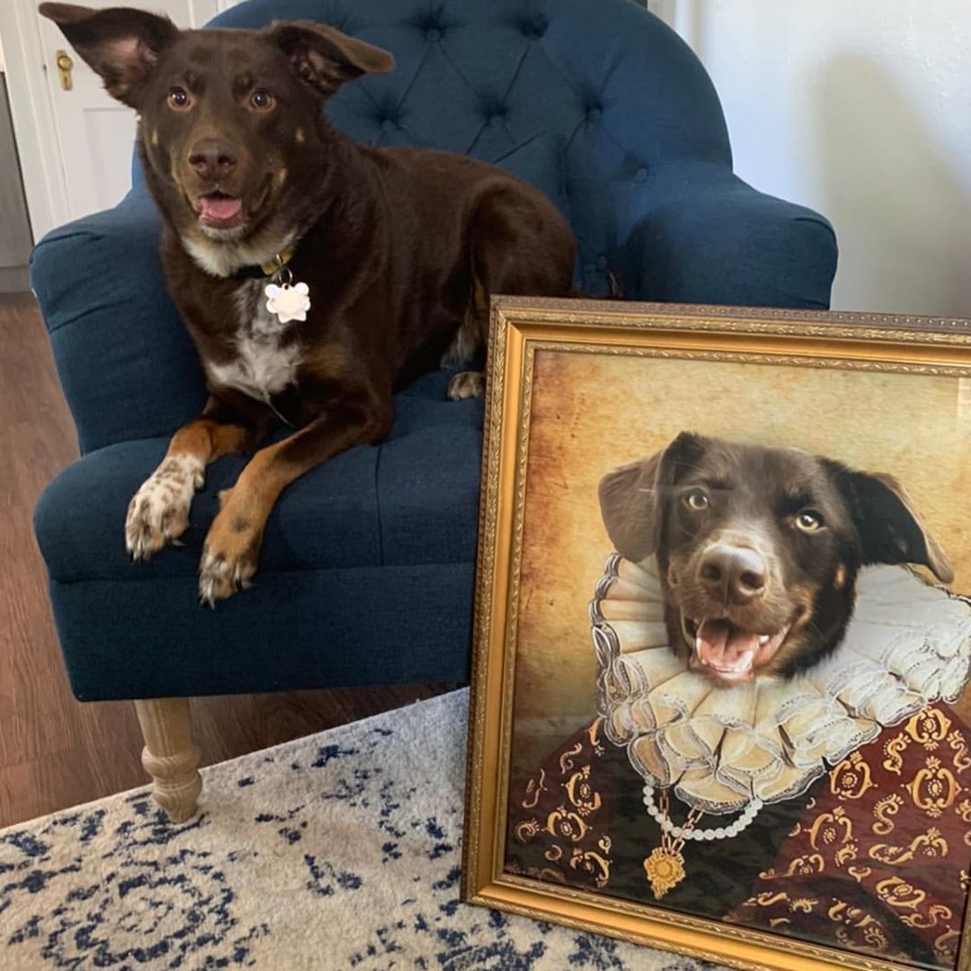 The Duchess Custom Pet Portrait Poster - Noble Pawtrait