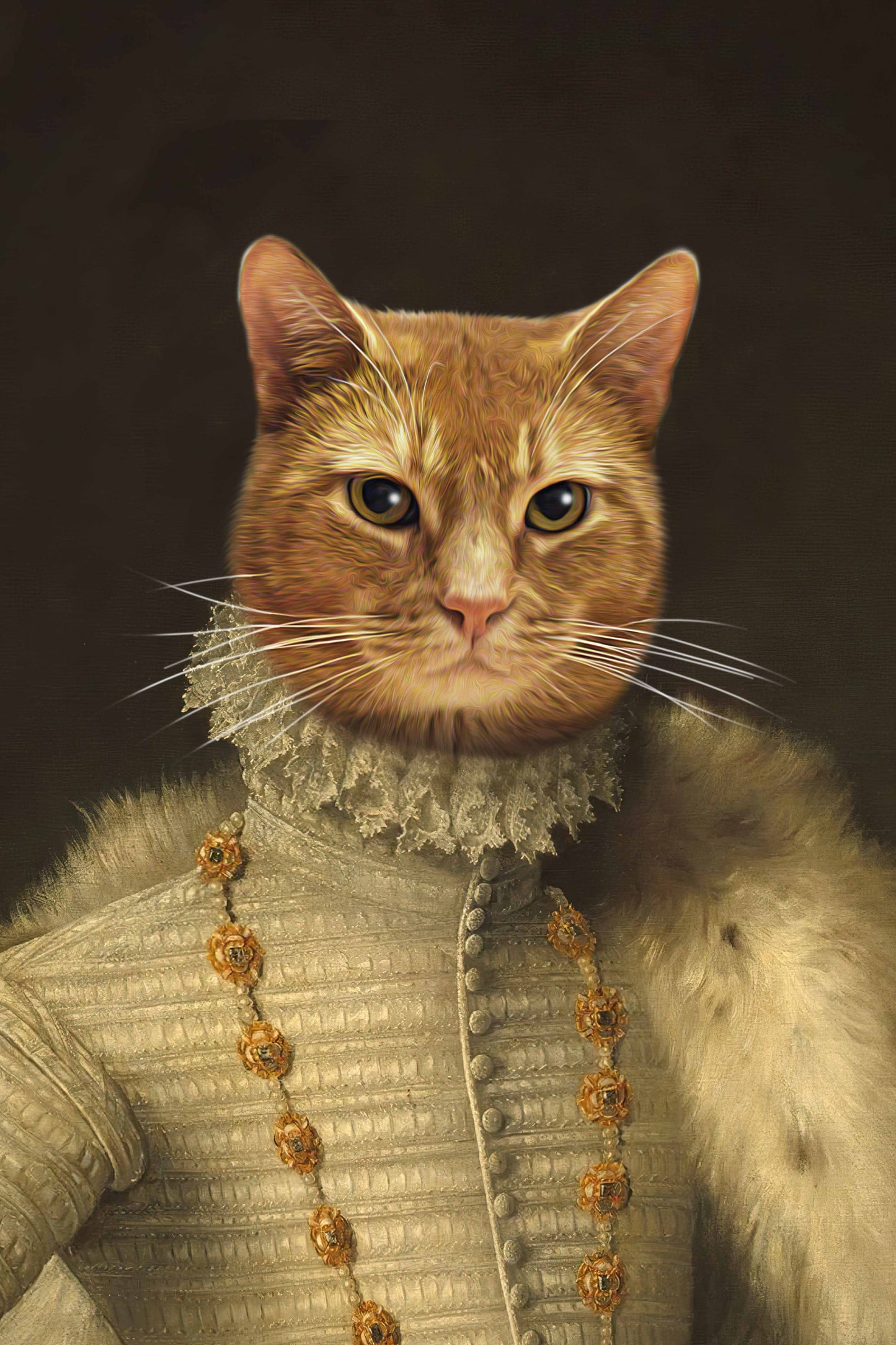 The Elizabethan Custom Pet Portrait - Noble Pawtrait