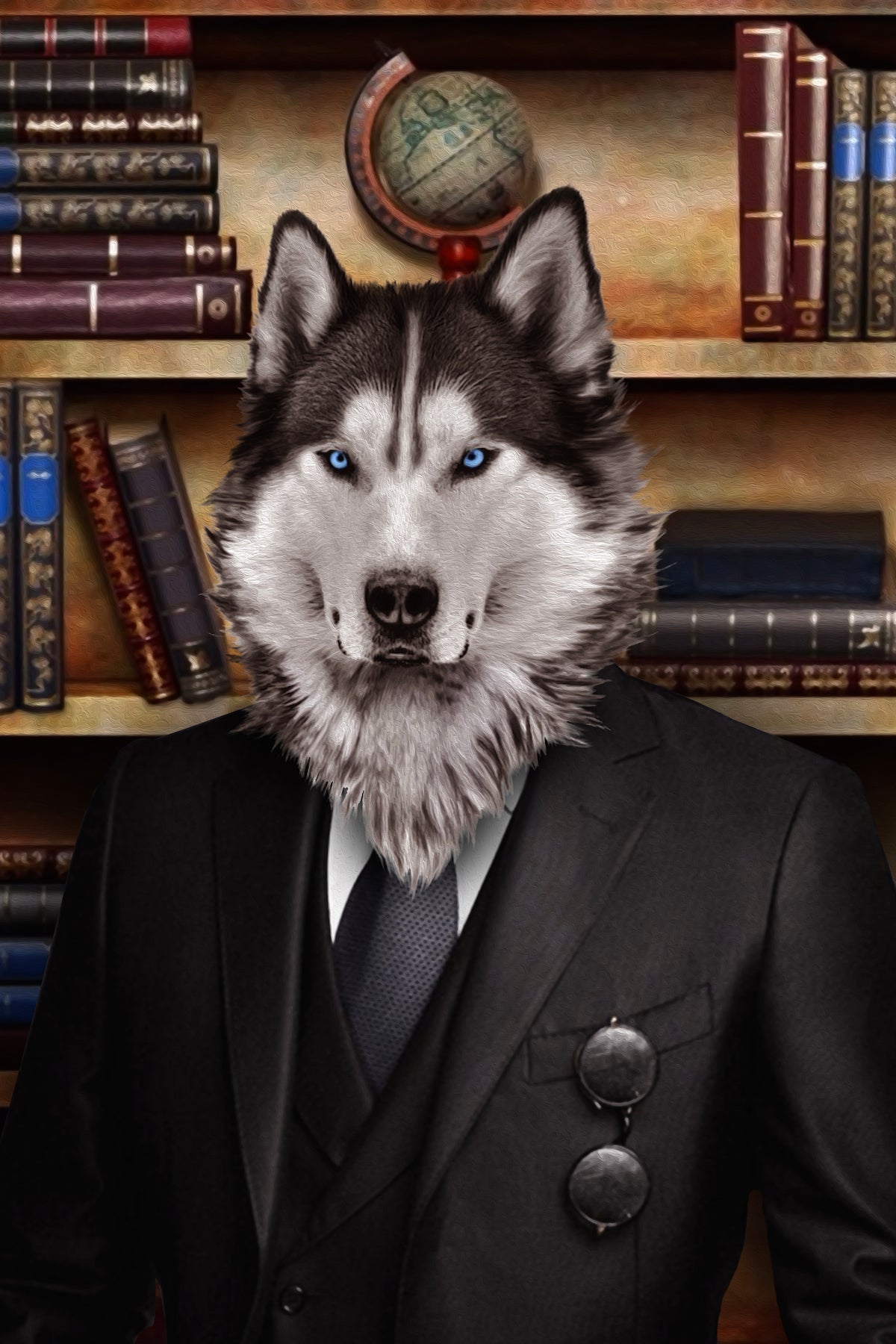 The Grinder Custom Pet Portrait Poster - Noble Pawtrait
