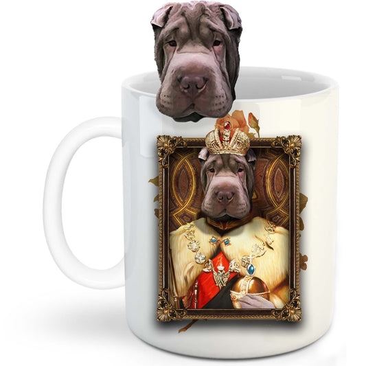 The King Custom Pet Mug - Noble Pawtrait