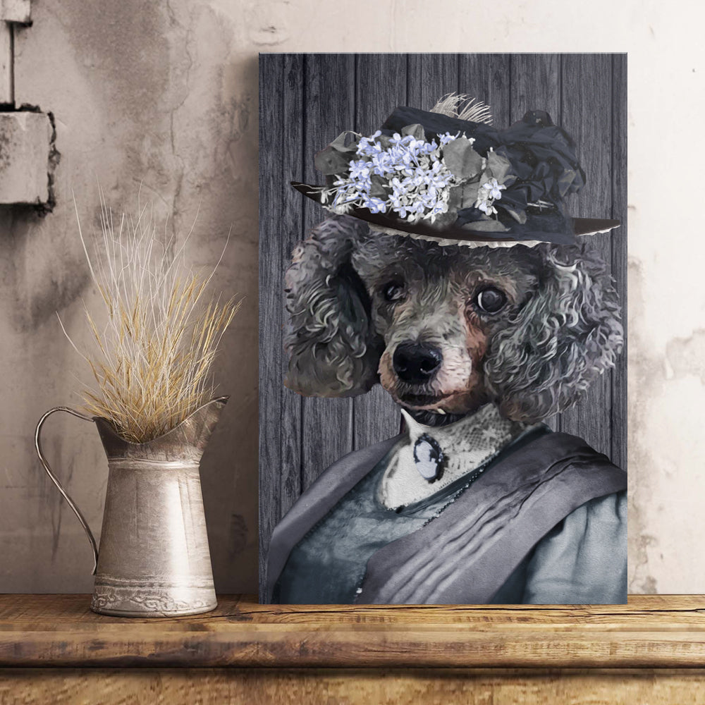 The Mrs. Custom Pet Portrait Poster - Noble Pawtrait