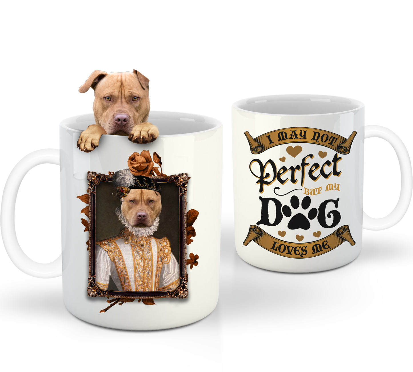 The Princess Custom Pet Mug - Noble Pawtrait