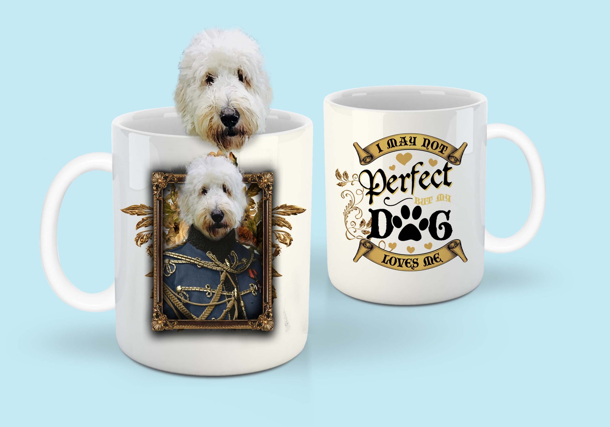 The Sergeant Custom Pet Mug - Noble Pawtrait