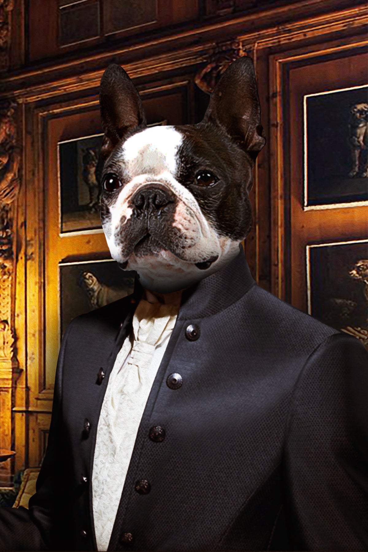 The Tailor Custom Pet Portrait Poster - Noble Pawtrait