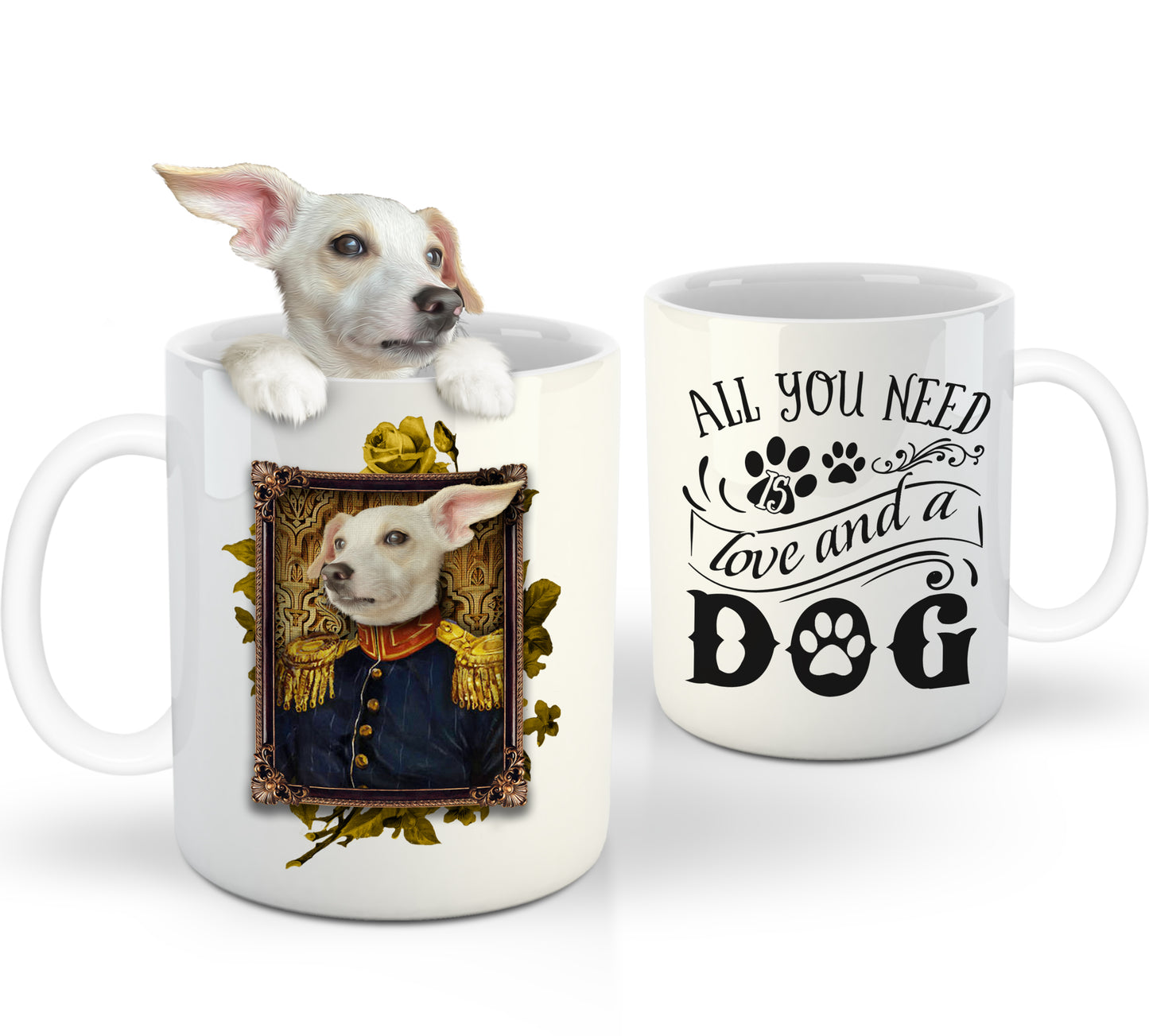 The Veteran Custom Pet Mug - Noble Pawtrait