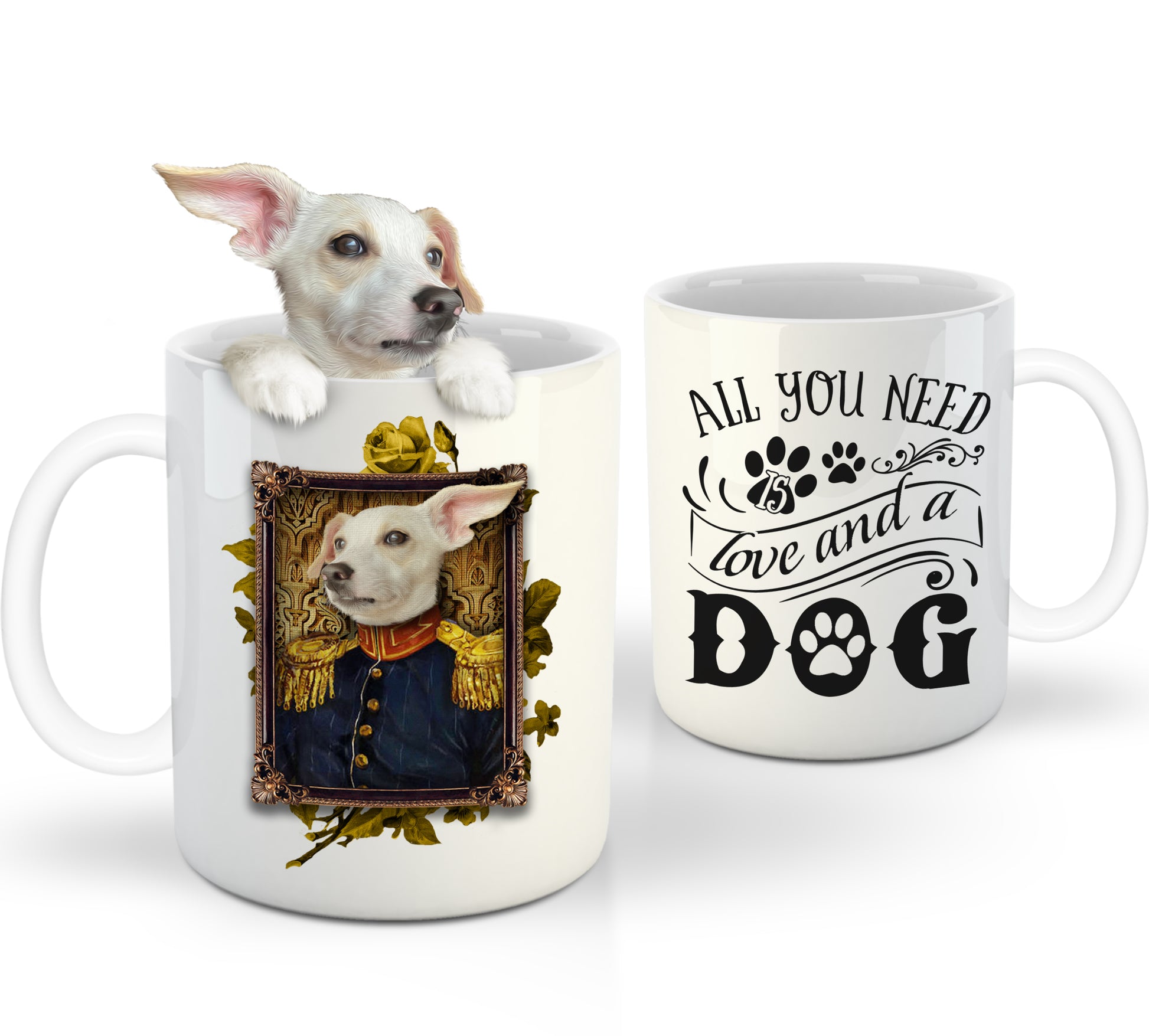 The Veteran Custom Pet Mug - Noble Pawtrait