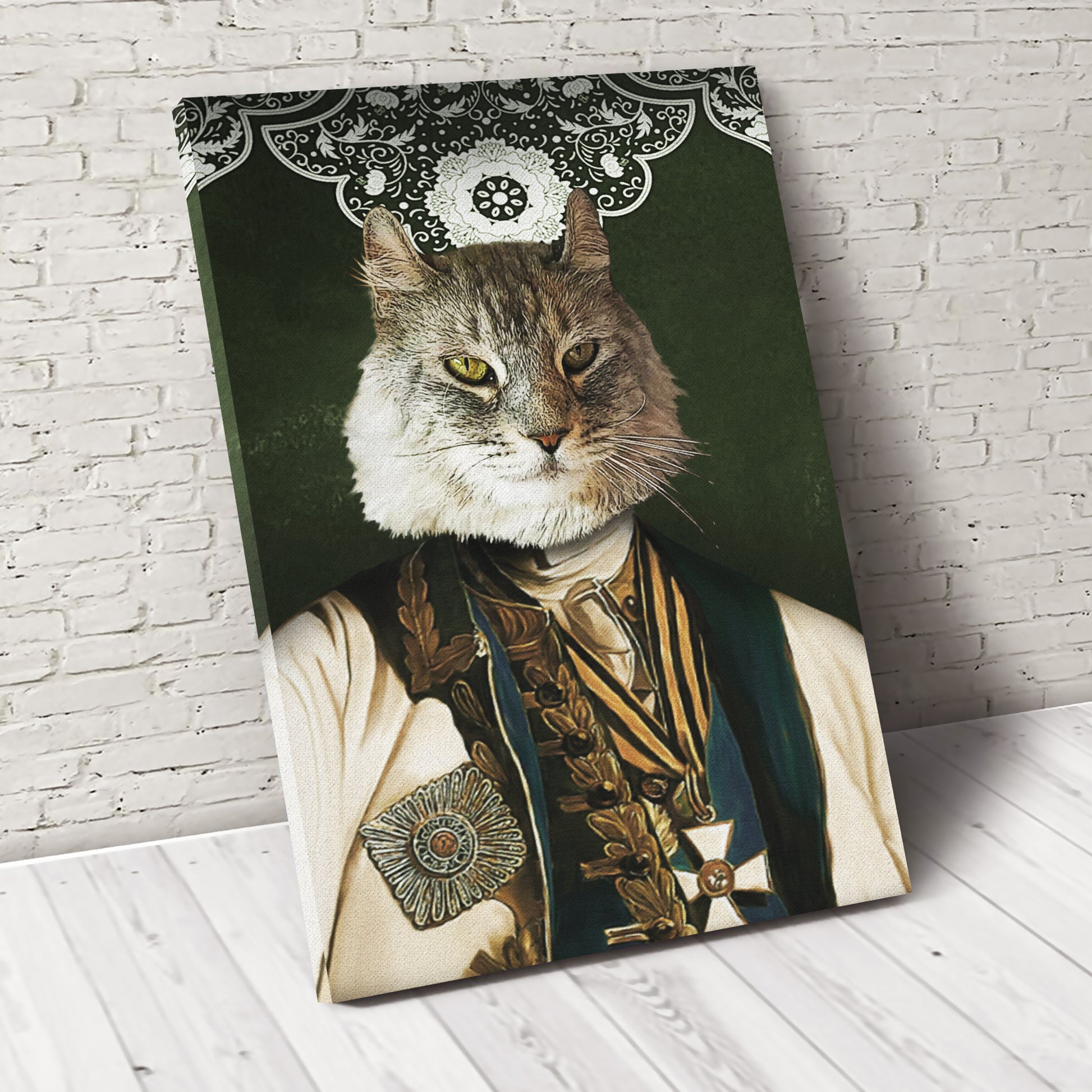 The Ambassador Custom Pet Portrait - Noble Pawtrait