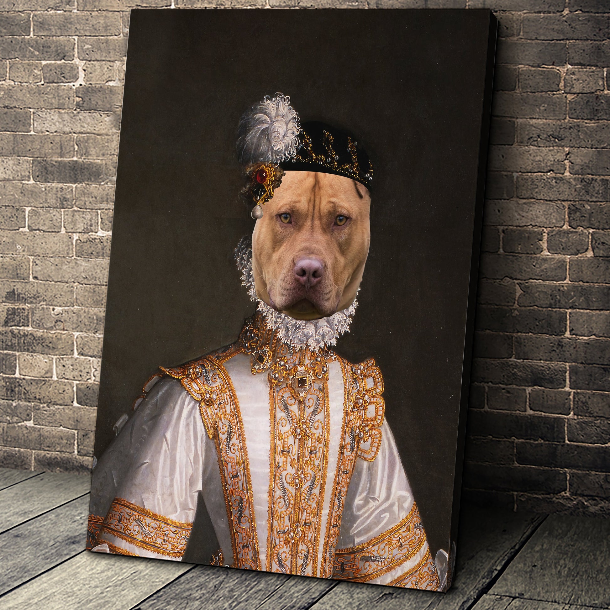 The Princess Custom Pet Portrait - Noble Pawtrait
