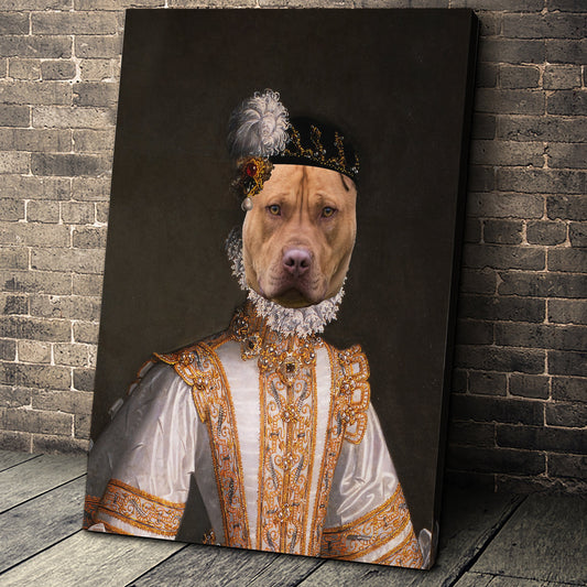 The Princess Custom Pet Portrait - Noble Pawtrait