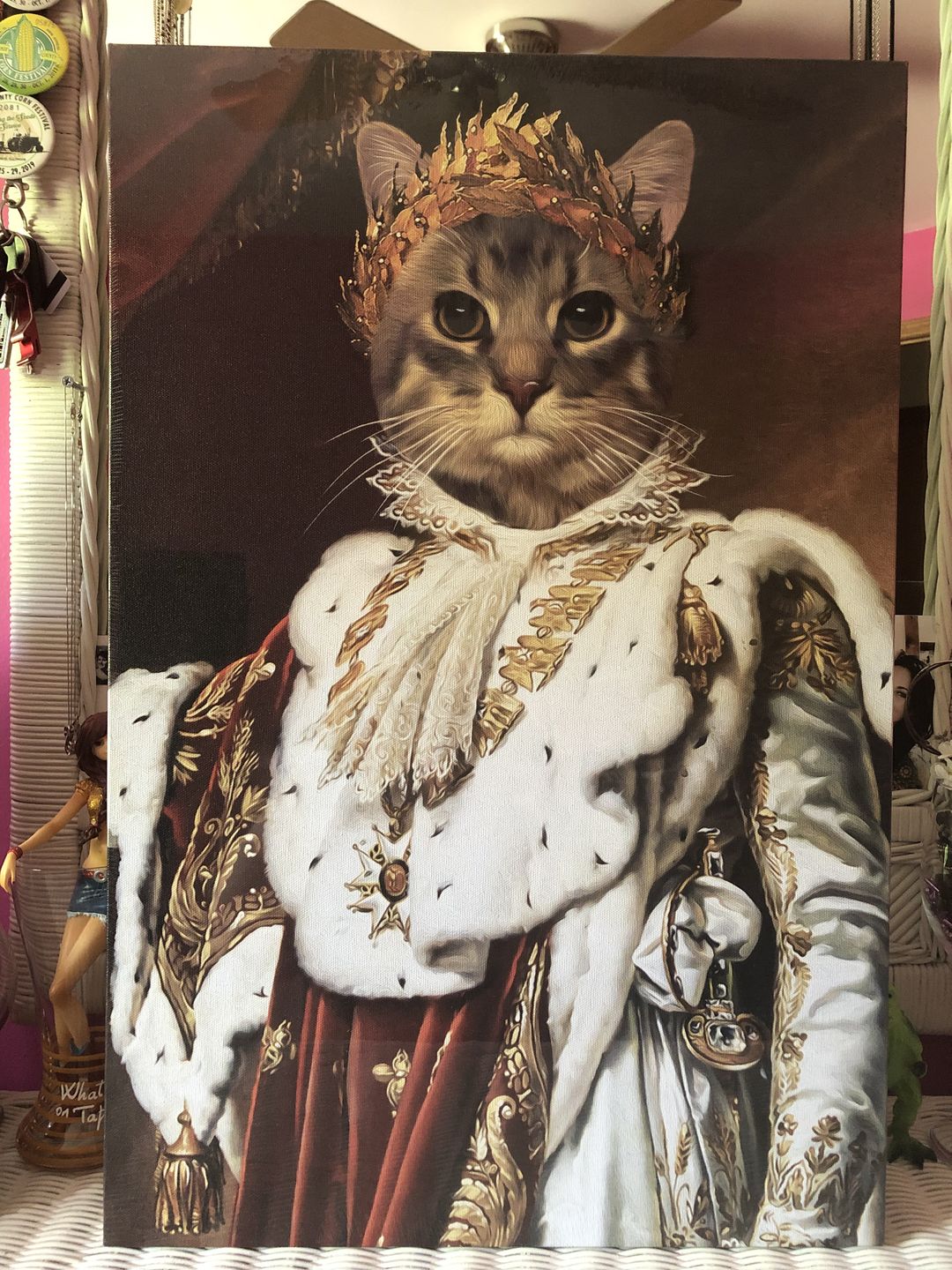 The Emperor Custom Pet Portrait Canvas - Noble Pawtrait