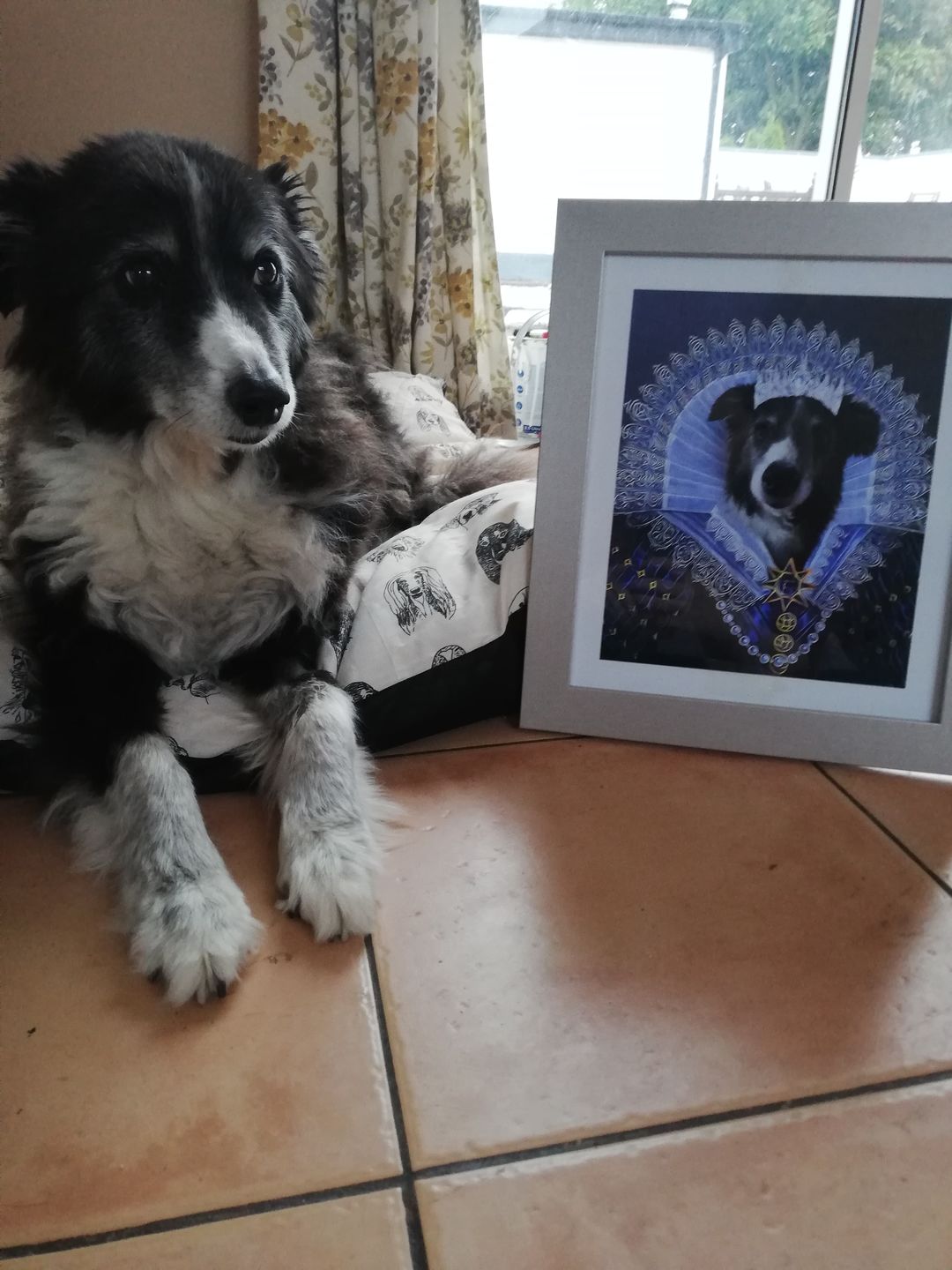 Her Majesty Custom Pet Portrait Poster - Noble Pawtrait