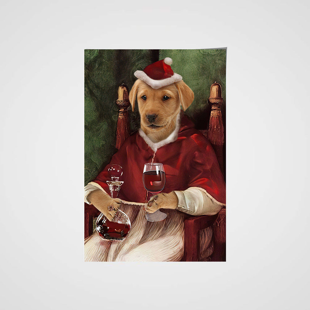 Santa Custom Pet Portrait - Noble Pawtrait