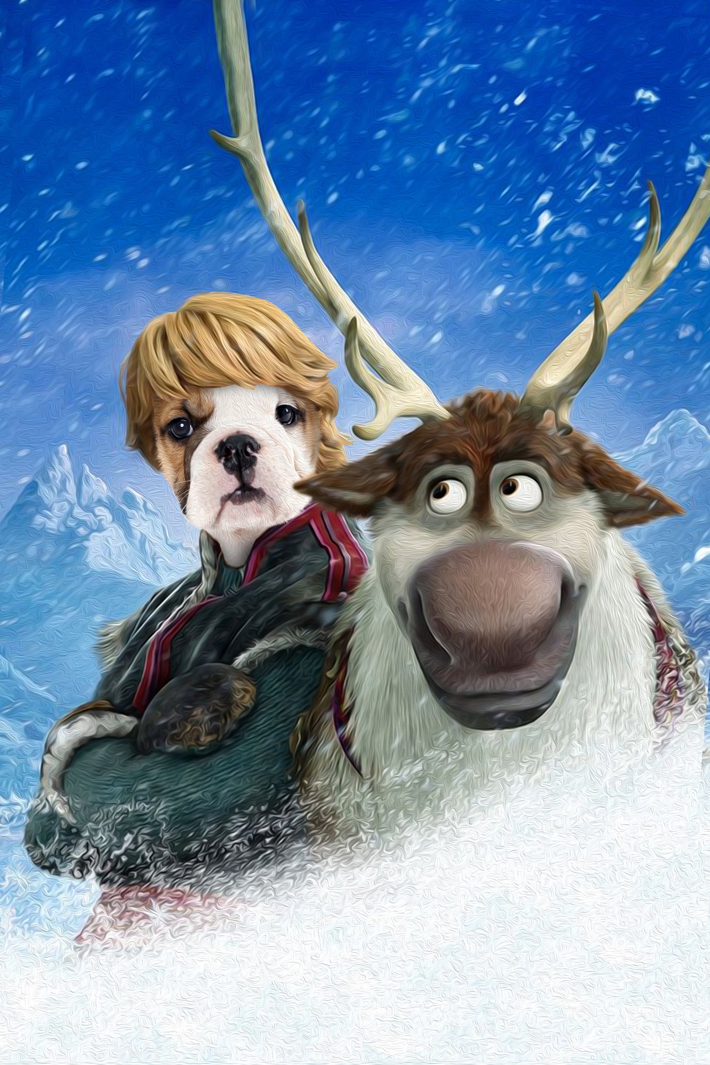 The Neiges Reine Custom Pet Portrait - Noble Pawtrait