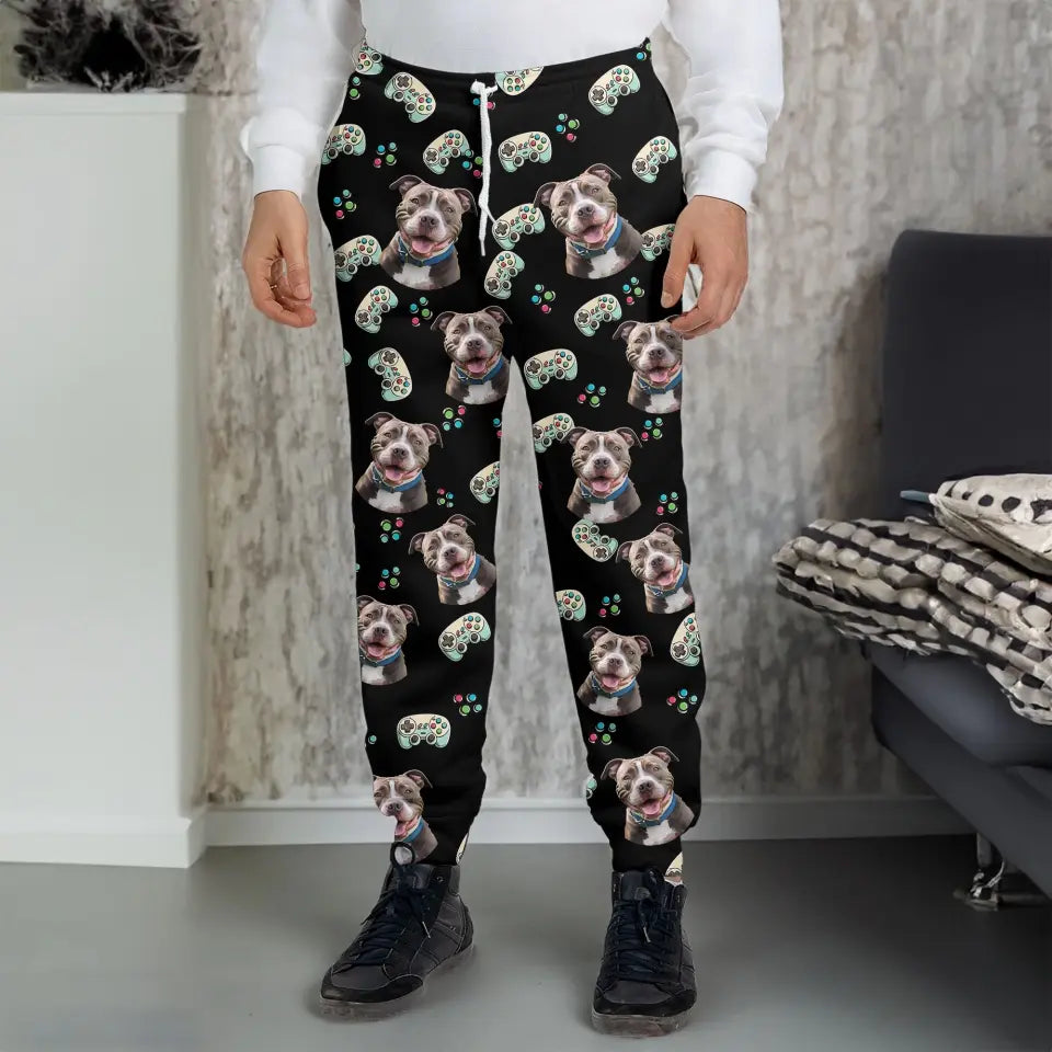 Personnalisez votre propre pantalon de survêtement avec le visage de votre animal de compagnie