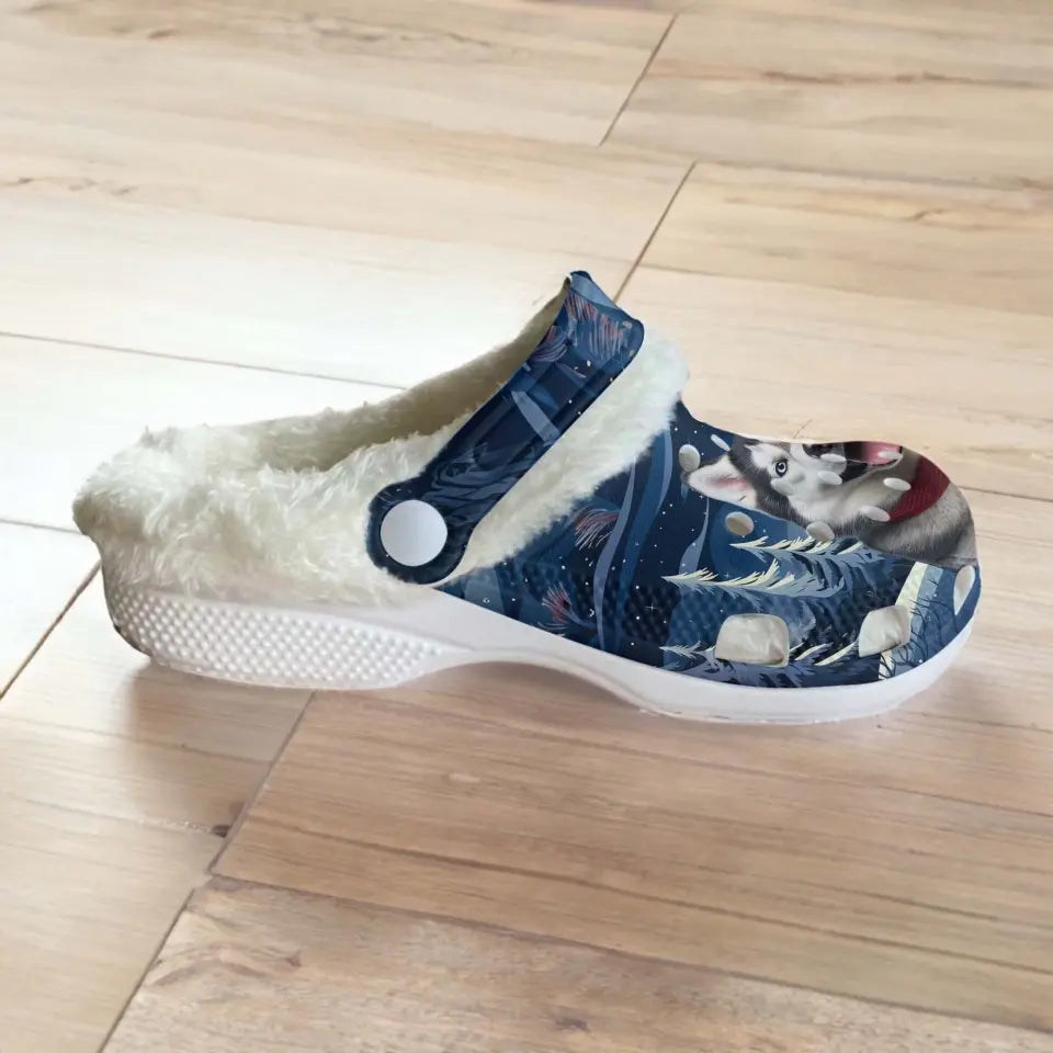 Custom Your Own Fleece Clogs With Your Pet Photo