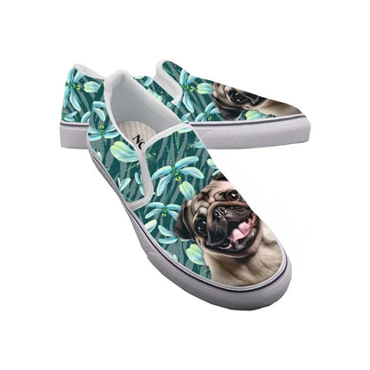 Custom Slip On Sneakers With Your Pet Face - Over 100+ Combinations