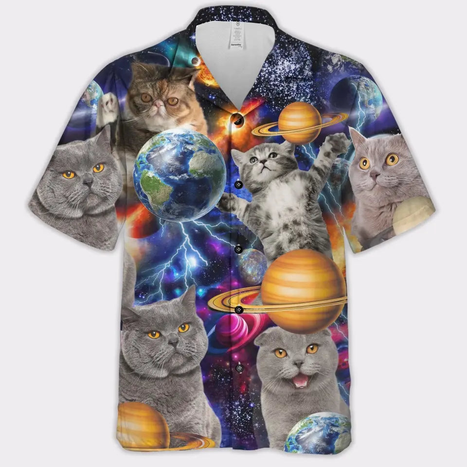 Create Your Own Space Theme Hawaiian Shirt
