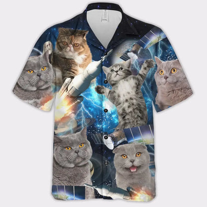 Create Your Own Space Theme Hawaiian Shirt