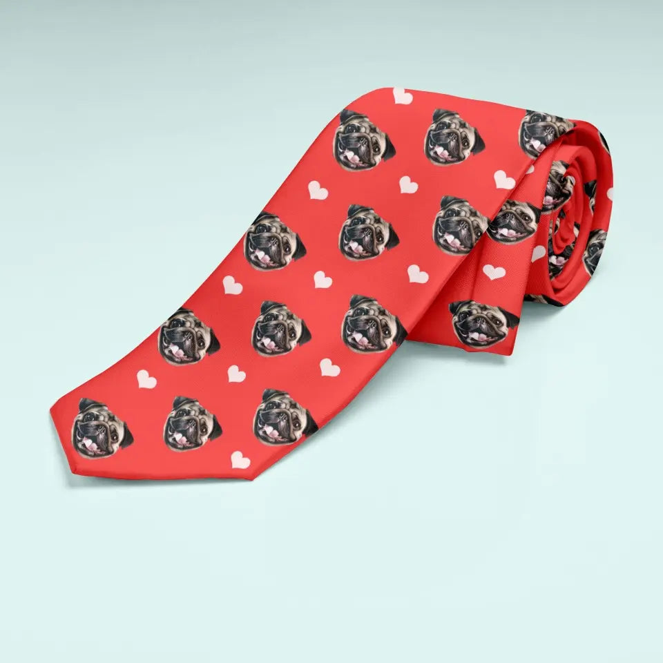 Personalized Neck Tie With Your Pet's Face
