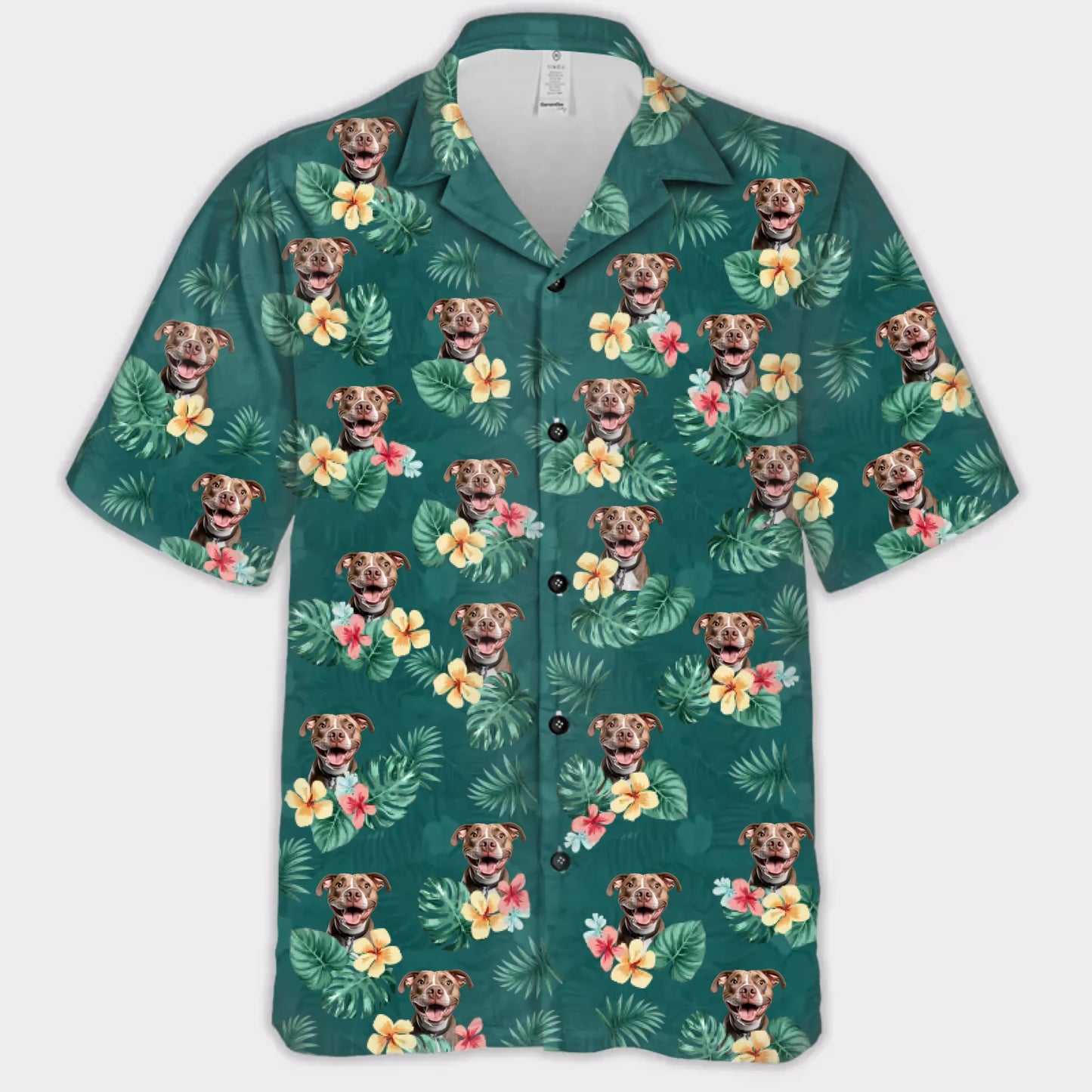 Wear Your Best Friend Everywhere! Custom Your Own Hawaiian Shirt With Your Pet Photo