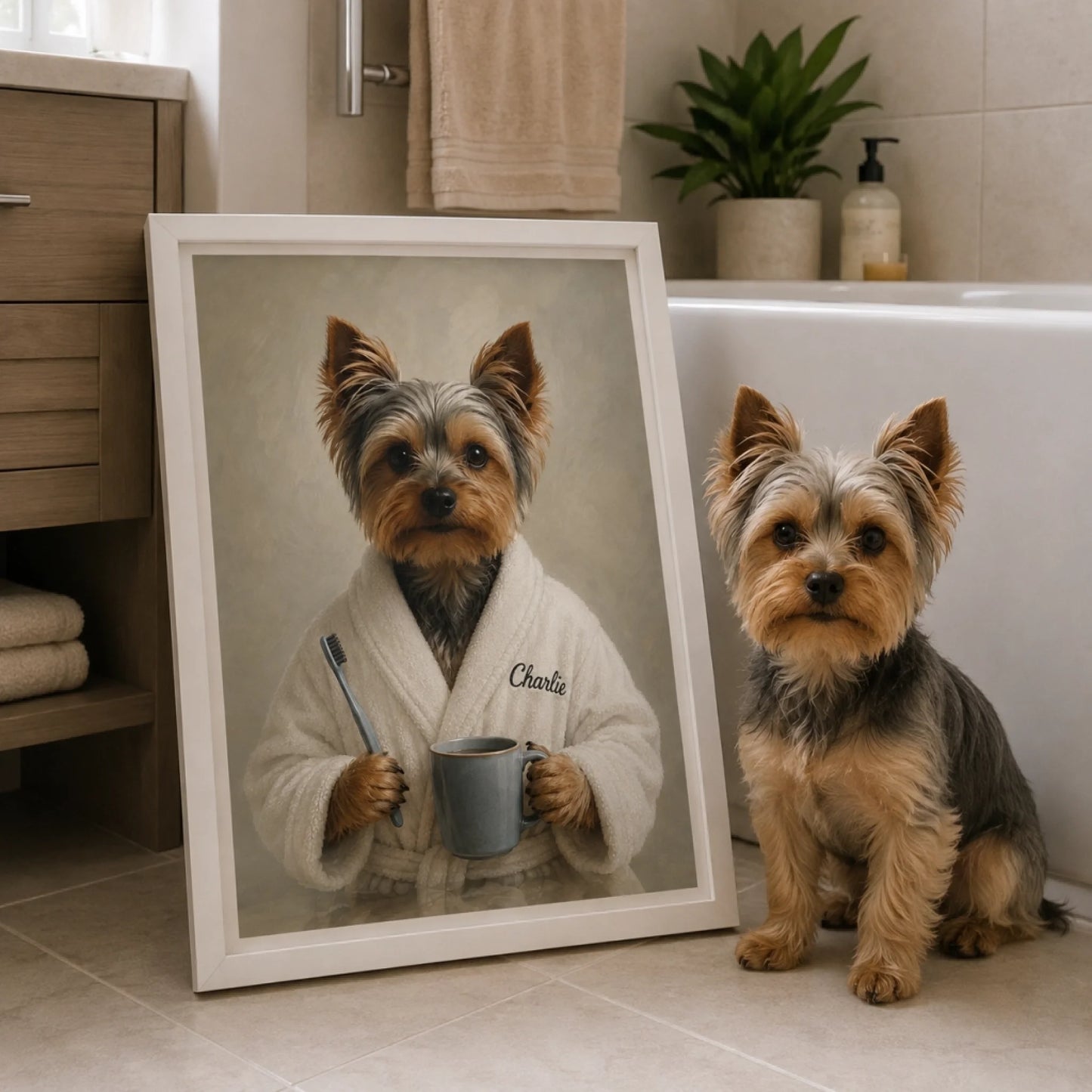bath rom brush frame