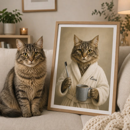cat brush frame