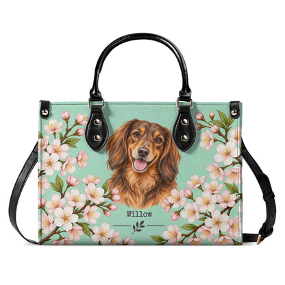 Timeless Sakura – Custom Pet Portrait Handbag