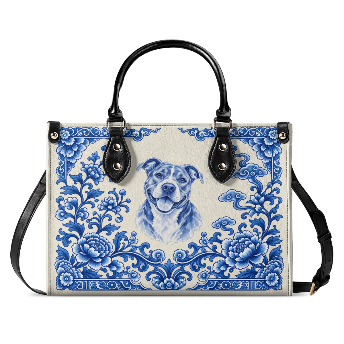 Floral Procelain – Custom Pet Portrait Handbag