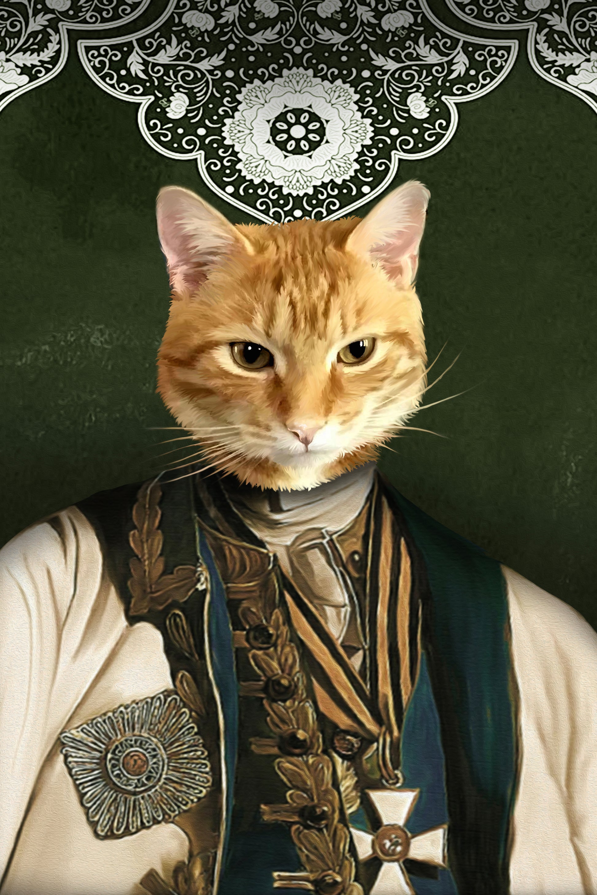 The Ambassador Custom Pet Portrait Digital Download - Noble Pawtrait